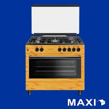 Maxi Gas Cooker 6090 CM (5) Burners Wood