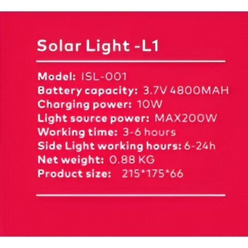 Itel Solar Light ISL-001 – Portable LED Lamp with Solar Charging. - Image 2