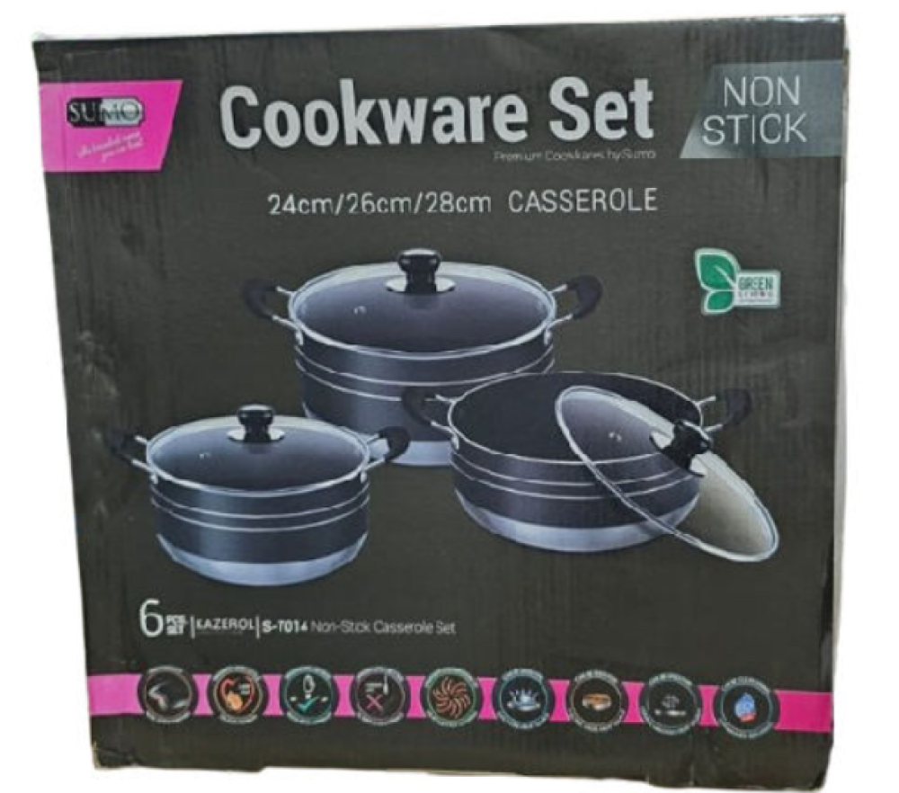 S-7014 6-Piece Non-Stick Cookware Set