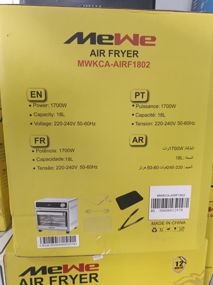 MeWe Air Fryer MWKCA-AIRF1802