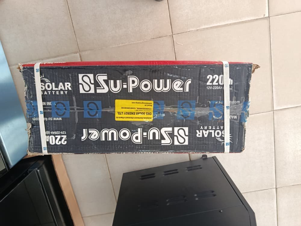 SU-POWER TUBULAR BATTERY 220AH