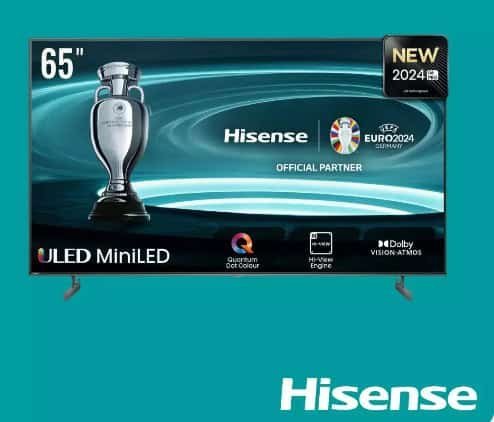 Hisense TV ULED 65 Inch U6N 4K Smart