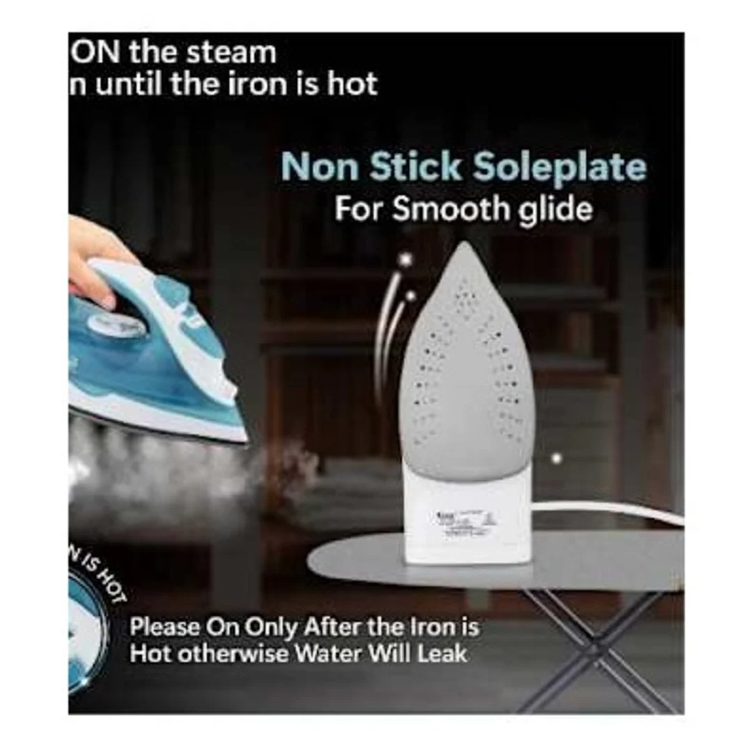 ZYRE T-623A,1600W, Electric Steam Iron with Teflon Soleplate, 220-240V - Image 2