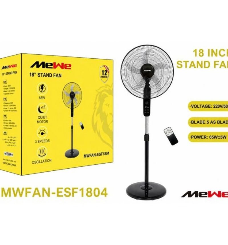 MeWe Standing Fan MWFAN-ESF1804
